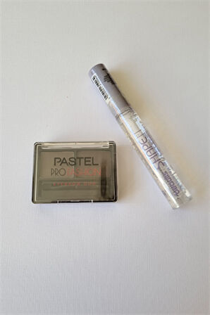Pastel Profashion Eyebrow Duo 03 Dark Kaş Farı Shape It Transparan Kaş ve Kirpik Maskarası