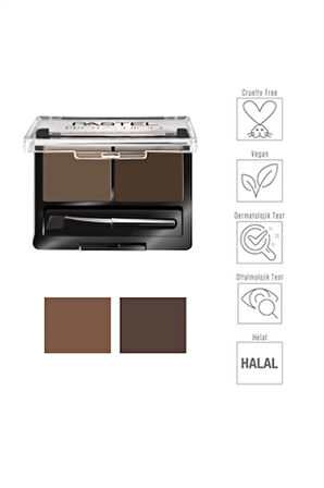 Pastel Profashion Eyebrow Duo 03 Dark Kaş Farı Shape It Transparan Kaş ve Kirpik Maskarası