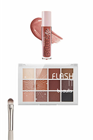 Pastel Profashion Plump Up Extra Hydrating Plumping Gloss 202 Renkli Sedefli Mat Göz Farı Flash It 12'li Far Paleti Yüksek Pigmentli Far Fırçası Hediyeli