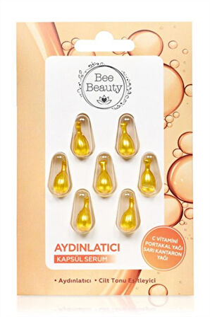 Bee Beauty Nemlendirici, Aydınlatıcı, Yaşlanma Karşıtı  7'li Kapsül Serum