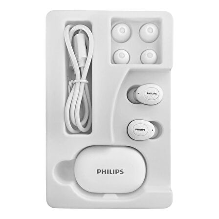Philips True Wireless Bluetooth TWS Kablosuz Kulaklık IPX4 HiFi Ses Teknolojisi (TAUT102S)