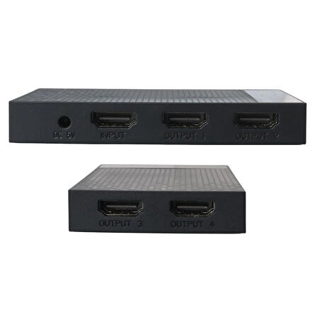 Philips SWV9023B/93  4K HDMI Splitter 1 Giriş - 4 Çıkış Ultra HD Görüntü Dağıtıcı