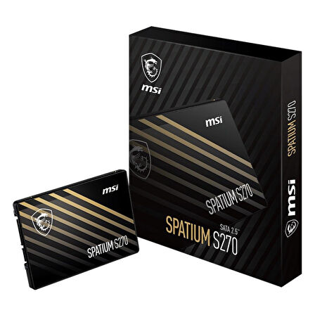 MSI Spatium S270 500MB/S - 450MB/S Sata 3.0 240 GB 2.5" SSD (5 Yıl Garantili)