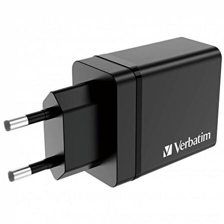 VERBATIM CHR-30EU1 30W 4 Bağlantı Noktalı USB Duvar Şarj Cihazı - Siyah
