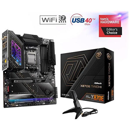 ASROCK X870E TAICHII WIFI7 DDR5 HDMI-DP TYPEC PCIE 5.0 AM5 EATX
