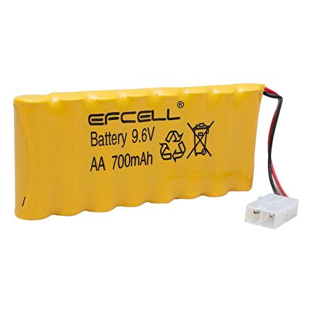 EFCELL 9.6 VOLT 700 MAH 4+4 8Lİ OYUNCAK ARABA PİLİ