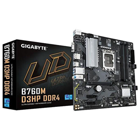 GIGABYTE B760M D3HP DDR4 HDMI-DP PCIE 4.0 1700P mATX