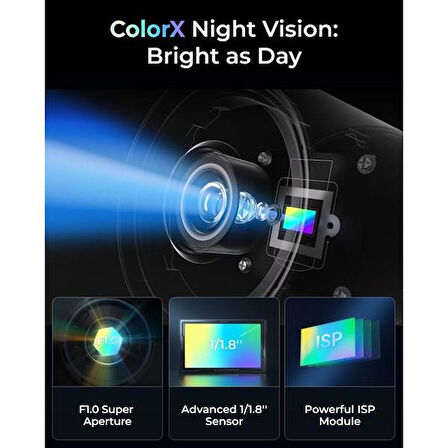REOLINK 8MP BULLET 4MM CX810 IP Güvenlik Kamerası PoE IP67, ColorX