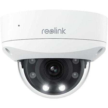REOLINK 8MP DOME Motorize 5x Zoom P437 IP Güvenlik Kamerası PoE IP67, Renkli