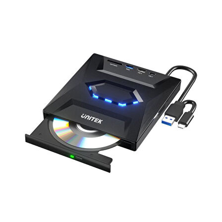 UNITEK HARİCİ DVD-RW TYPE-C/A+5in1 DOCK STATION (T1037A01)