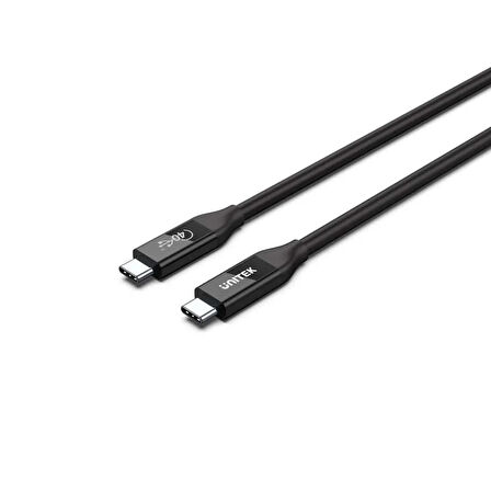 UNITEK USB4 THUNDERBOLT KABLO 0.8MT 40GBPS, 8K&60Hz,100W (C14100BK-0.8M)