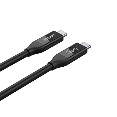 UNITEK USB4 THUNDERBOLT KABLO 0.8MT 40GBPS, 8K&60Hz,100W (C14100BK-0.8M)