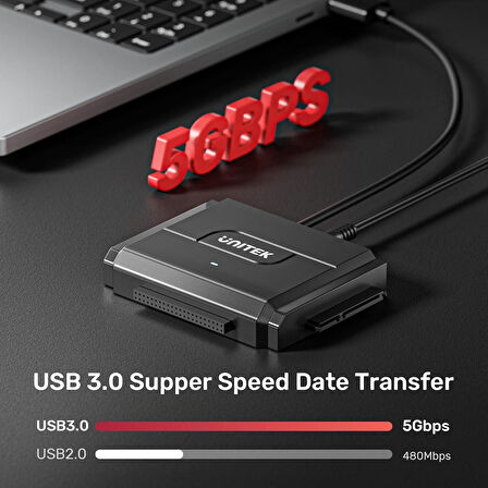 UNITEK USB3.0 TO IDE + SATA II DÖNÜŞTÜRÜCÜ  (Y-3324)