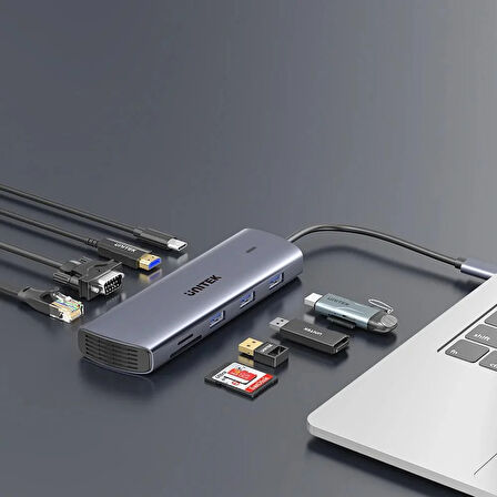 UNITEK USB-C 9in1 UNIVERSAL DOCKING STATION (D1113A)