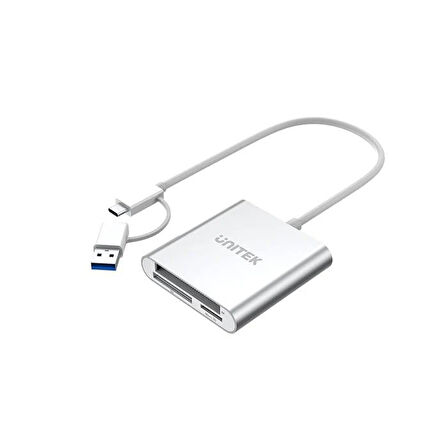 UNITEK USB-C/A TO HAFIZA KART OKUYUCU SD/CF/MICRO SD 5GBPS (Y-9313D)