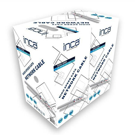 INCA CAT6 Utp 23AWG 305m Bakır Kablo 0.57mm ICAT-305