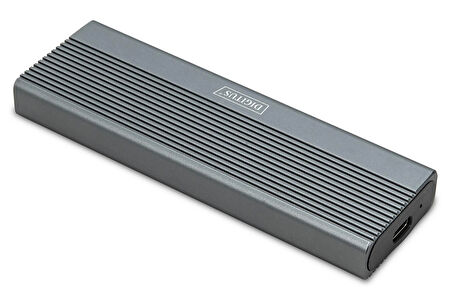 DIGITUS USB M.2 hard disk enclosure, SSD, external, NVMe + SATA, 10Gbps (NVMe) 6 Gbps (SATA),USB3.1 Gen2, aluminum, toolfree