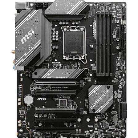 MSI B760 GAMING PLUS WIFI-6E DDR5 HDMI DP PCIE 4.0 1700p ATX