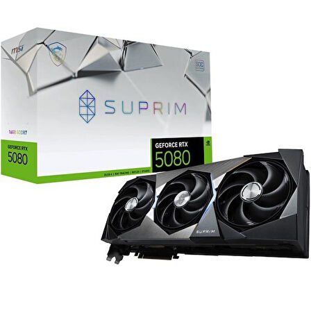 MSI RTX5080 16GB SUPRIM SOC GDDR7 256BİT HDMI DP PCIe 5.0