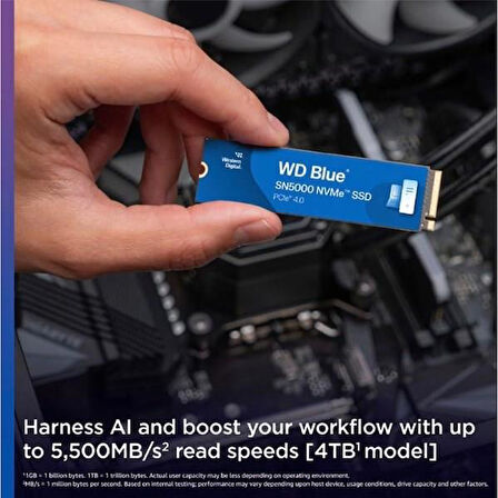 WD 4TB BLUE WDS500G4B0E 5500-5000MB/s M2 NVME GEN4 DİSK