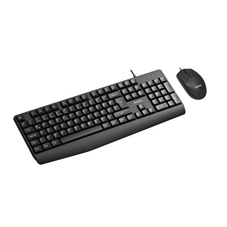 PHILIPS KABLOLU  KLAVYE&MOUSE SET SPT6237B SİYAH