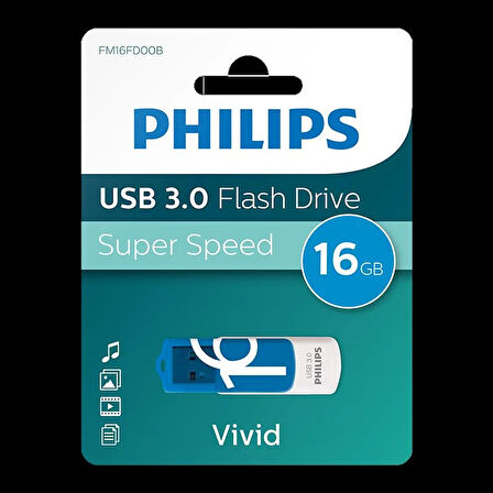 PHILIPS 16GB USB 3.0 100/150MB/S FM16FD00B/00