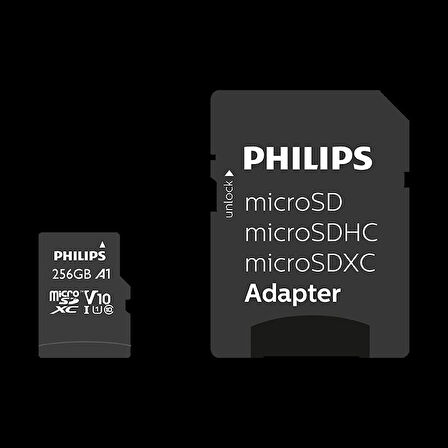 PHILIPS 256GB MICRO SDXC 80 MB/S C10 FM25MP45B/00