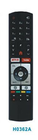 WEKO KL VESTEL RC4318 H0362A NETFLIX-YOUTUBE TUŞLU TV KUMANDA YAZISIZ (30100823)