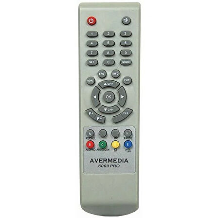 Avermedia 6000 Pro - Nextstar - Herz 980 - Kawai KW 6000 - Funny - Kamosonic Kara 6000 - Envision Uydu Alıcı Kumandası