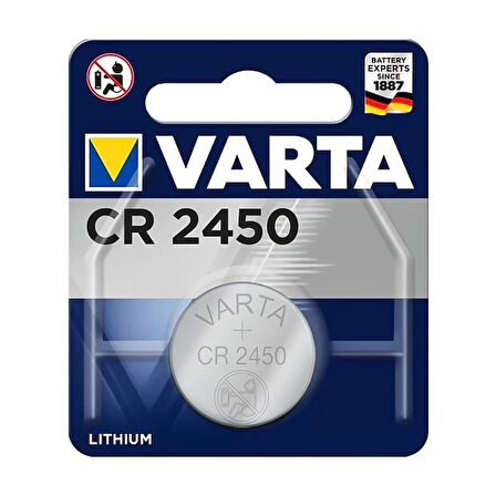 Varta CR2450 3 Volt Lityum Pil Tekli