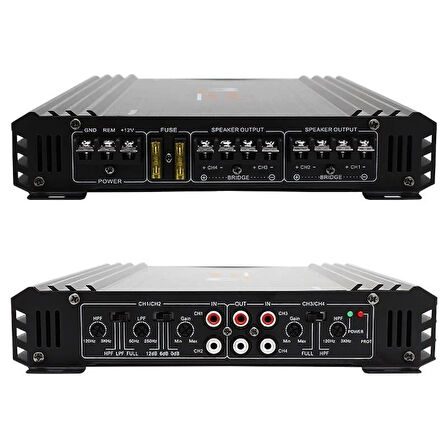 Magicvoice MG-3500 4 Kanal Max 3000 Watt Oto Anfi