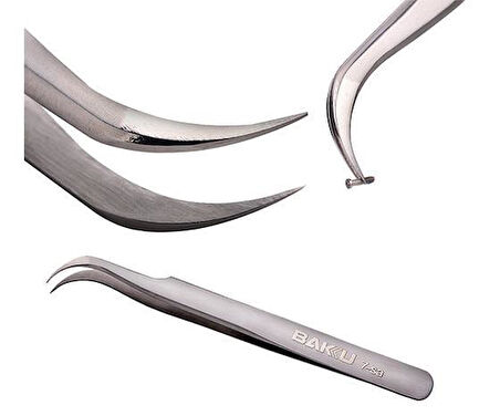 Baku BK-T7-7-SA Eğri Uçlu Cımbız