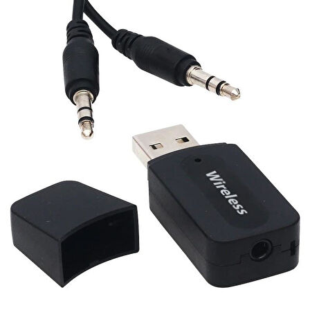 PowerMaster PM-15152 Bluetooth Wireless TO 3.5mm Jack Audio Ses MP3 Alıcı (Receiver Çevirici Adaptörü)