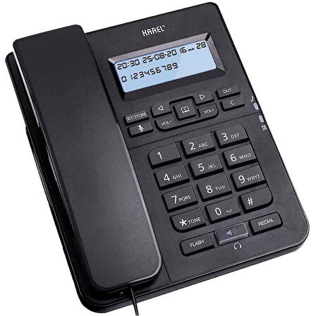 Karel TM-145 Kablolu Ekranlı Masaüstü Analog Telefon