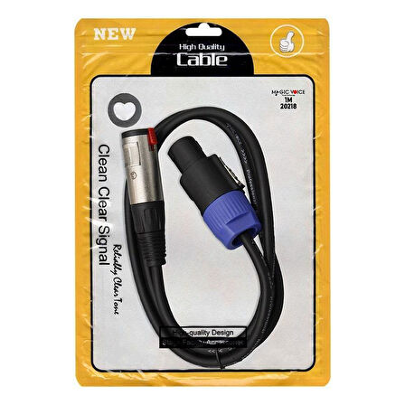 Magicvoice LD384 Specon Erkek - Canon Dişi Çevirici 1 Metre Kablo