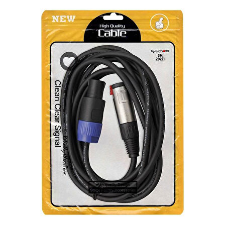 Magicvoice LD384 Specon Erkek - Canon Dişi Çevirici 3 Metre Kablo