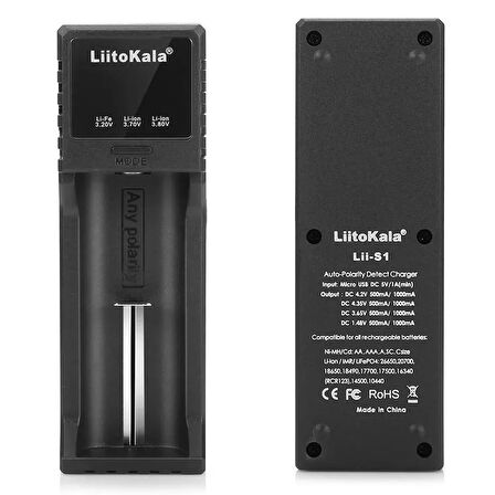 Liitokala LII-S1 Pil Şarj Cihazı