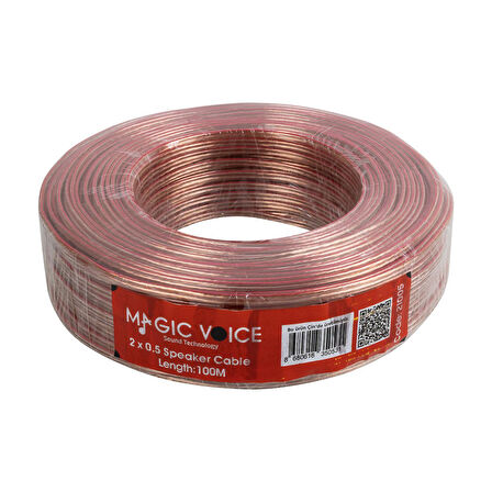 MagicVoice 2 x 0.50 Şeffaf Hoparlör Kablosu