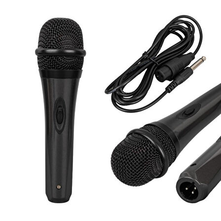 MagicVoice MV-21632 Dinamik Profesyonel EL Mikrofonu 3 Metre Kablolu