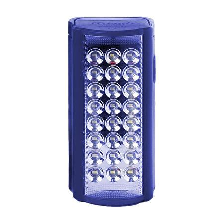 PowerMaster PM-21980 24 Ledli Şarjlı Işıldak (6V4A Akülü - Powerbank Özellikli)