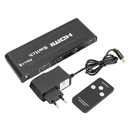Fully G-538H 3 Giriş 1 Çıkış Hdmi Switcher Toplayıcı Metal Kasa Adaptörlü