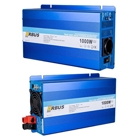 Orbus 12V 1000 Watt Tam Sinüs İnvertör
