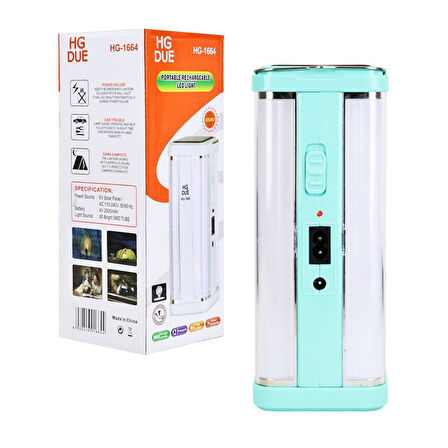 Powermaster Solarlı Ve Şarjlı Işıldak 80 Smd Ledli HG-1664