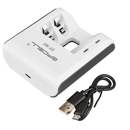 Efcell M2 AA/AAA 2'li Pil Şarj Cihazı