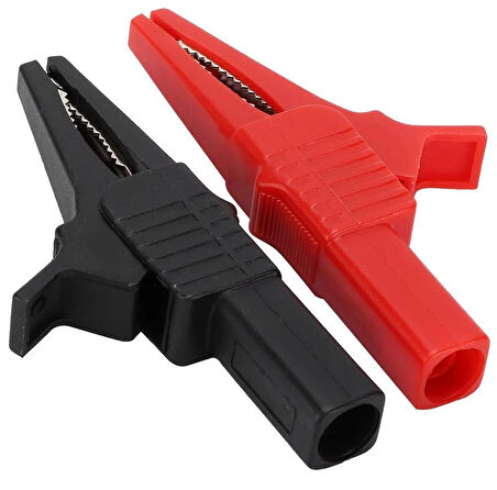 Powermaster IC-243C  Siyah-Kırmızı 4 Mm Banan Jak Girişli 2'li Krokodil CatIII