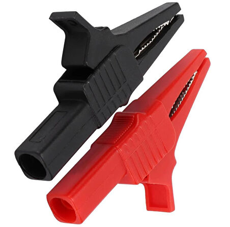 Powermaster IC-243C  Siyah-Kırmızı 4 Mm Banan Jak Girişli 2'li Krokodil CatIII