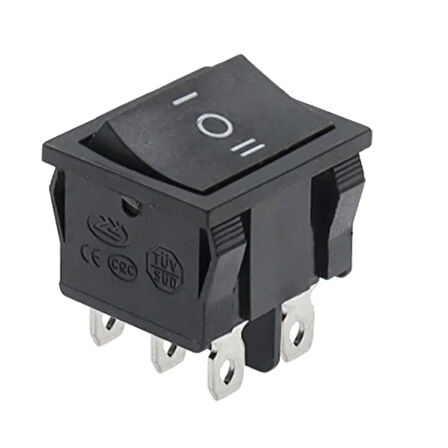 IC-130 Orta Boy Işıksız On-Off-On Anahtar 6P