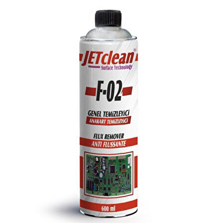 Jetclean F-02 600 Ml Flux Anakart Temizleme Sprey