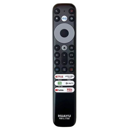 Huayu Tcl RM-L1768 - RC902V - RMR1 Netflix-Prime Video-Guard-Media-Youtube Tuşlu Ses Komutsuz Lcd Led Tv Kumandası
