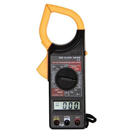 PowerMaster DT-266 Dijital Buzzerlı Pensampermetre Multimetre Ölçü Aleti